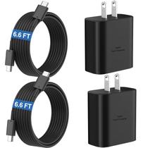 Carregador Samsung Super Fast 45W USB-C com cabo de 2 m preto Carregador Samsung Super Fast 45W USB-C com cabo de 2 m preto