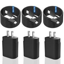 Carregador Samsung Super Fast USB C de 25 W com cabo Galaxy de 10 pés