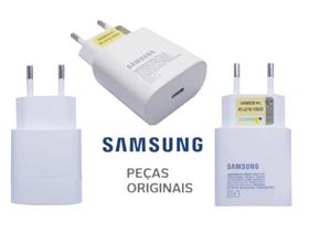 Carregador Samsung Super Rápido 25W Branco Galaxy s21/S21 Ultra COD. GH44-03134A