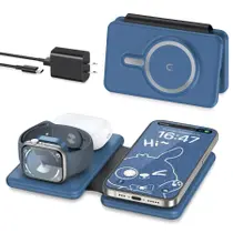 Carregador sem fio 3 em 1 para iPhone, Apple Watch e AirPods Carregador sem fio 3 em 1 para iPhone, Apple Watch e AirPods