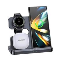 Carregador Sem Fio 3 Em 1 Para Samsung S22 S21 S20 Fold 4 Galaxy Watch 5 pro 4 3 Active 2 1