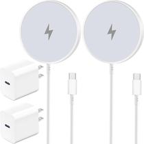 Carregador sem fio Dirsir para iPhone Apple MagSafe com pacote com 2 Carregador sem fio Dirsir para iPhone Apple MagSafe com pacote com 2