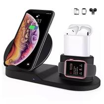 Carregador Sem Fio Fast C/ Suporte 3-1 iPhone,AirPods,watch lançamento
