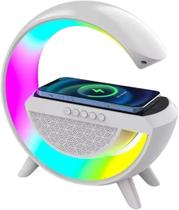 Carregador Sem Fio G63 Multi, Caixa Sem Fio Bluetooth, Alarme Hora Cama, Decoração Sala Escritório, LED RGBD Ultra