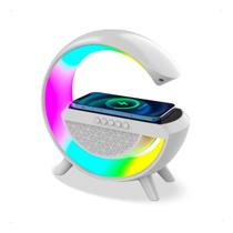 Carregador Sem Fio Led Luz caixa de Som G-Speaker Luminária Bluetooth Inteligente