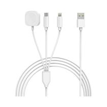 Carregador Sem Fio Magnético Tipo-C Para Apple Watch Cabo De Carregamento Rápido USB 3 Em 1