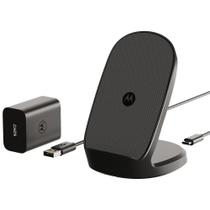 Carregador Sem Fio Motorola TurboPower 15W + 33W - Suporte de Carregamento