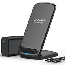 Carregador sem fio NANAMI Suporte de carregamento rápido para iPhone e Samsung