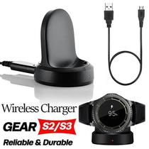 Carregador Sem Fio Para Samsung Galaxy Smart Watch Dock Base De Carregamento Rápido Gear S3 Classic Frontier S2 Gear S2