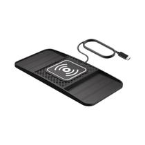 Carregador Sem Fio Rápido De 15W Para Carro, Base Antiderrapante De Borracha, Leve, Alimentado Por Carregador Sem Fio Rápido De 15W Para Carro, Base Antiderrapante De Borracha, Leve, Alimentado Por