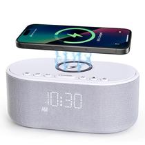 Carregador sem fio Sound Machine Alarm Clock Odokee White Carregador sem fio Sound Machine Alarm Clock Odokee White