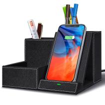 Carregador sem fio TopMade Fast Charger com organizador de mesa