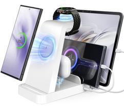 Carregador Sem Fio WHJ 5 em 1 para Samsung Galaxy S24, S23 e S22 Ultra