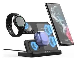 Carregador Sem Fio Wireless 3 Em 1 compatível com Produtos Samsung