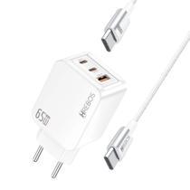 Carregador Smartphone Hrebos Crg-386cc 65w 2xusb-c Usb-a