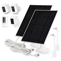 Carregador Solar KAROTTO para Ring Stick Up Cam/Pro - Pacote com 2 Carregador Solar KAROTTO para Ring Stick Up Cam/Pro - Pacote com 2