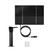 Carregador Solar Portátil 5V 6V Para Câmera Com Painel Solar De 4W E Saída DC 5521