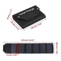 Carregador Solar Portátil Dobrável 4/6 Dobras 100W 80W 60W USB 5V Para Camping, Caminhada E Carro