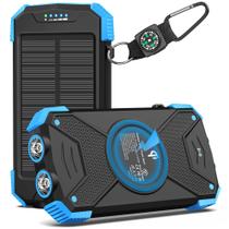 Carregador solar Power Bank BLAVOR 10.000mAh com 20W sem fio Carregador solar Power Bank BLAVOR 10.000mAh com 20W sem fio