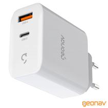 Carregador Super Power Gan Duo USB-C 65W - Geonav - CH65PDQC