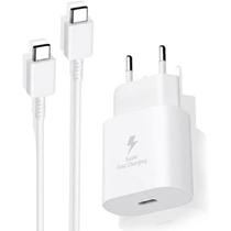 Carregador Super Rápido Usb C Duplo Cabo Tipo C Turbo