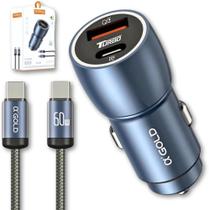 Carregador Super Turbo Veicular 60W Duas Portas, Carregamento Ultra Rápido USB 3.0, 9,1A