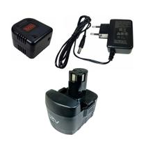 Carregador +Suporte + Bateria P/Black+Decker CD121 Tipo 4 Carregador +Suporte + Bateria P/Black+Decker CD121 Tipo 4