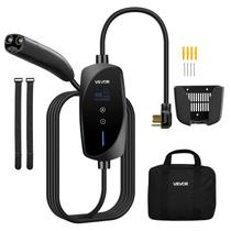 Carregador Tesla VEVOR Nível 2 40A 240V com display LCD de cabo de 7,6 m