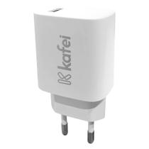 Carregador tomada 12w 1 usb-a branco kafei - kibwcp002