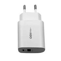 Carregador tomada bivolt universal usb + tipo c turbo 20w branco cg206 oex