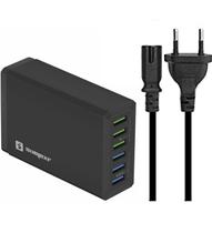 Carregador Tomada Hub 6x Usb 10a Compátivel Android e IOS