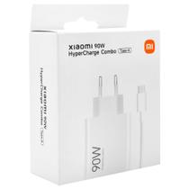 Carregador Tomada Original Xiaomi MDY-15-EK USB 90W - Branco + Cabo USB / USB-C 110V/220V.