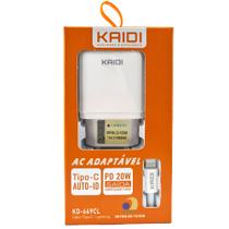 Carregador Tomada Tipo C Lightning PD 20W Turbo - KD-669CL Carregador Tomada Tipo C Lightning PD 20W Turbo - KD-669CL