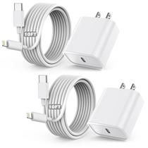 Carregador TrimDish Fast de 20 W, pacote com 2 unidades e 3 m de USB-C para Lightning Carregador TrimDish Fast de 20 W, pacote com 2 unidades e 3 m de USB-C para Lightning
