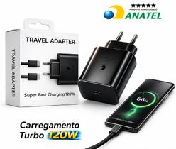Carregador Turbo 120w Travel Adapter Usbc Compatível Samsung Carga Rápida Fast Charge Universal Bivolt 110v 220v Carregador Turbo 120w Travel Adapter Usbc Compatível Samsung Carga Rápida Fast Charge Universal Bivolt 110v 220v