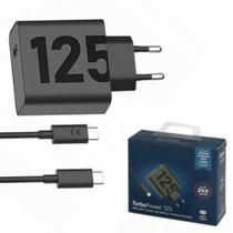 Carregador Turbo 125w USBC Compatível com Xiaomi Samsung Motorola Quick Charger GaNFast Moto G53 G54 G86 GEdge 30 40 50 60 - Agold