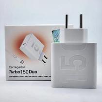 Carregador Turbo 150w Compatível Com Plug Tipo C