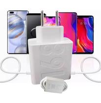 CARREGADOR TURBO 168w DUO USB-C Compativel Motorola, iPhone, Samsung, Sony, Xiaomi,