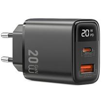 Carregador Turbo 2 Portas 20W PD Firefly Preto