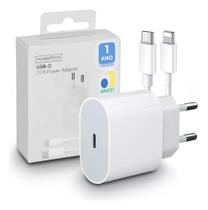 Carregador Turbo 20W + Cabo Lightning para USB-C Compatível Iphone 11 12 13 Pro Max X XR XS