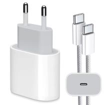 Carregador Turbo 20w Com Cabo Tipo-C Compatível iPhone 15 15 Pro Max