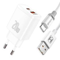 Carregador Turbo 20W Com Cabo Usb-C