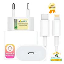 Carregador Turbo 20W USB-C + Cabo para USB-C Compatível com iP 11 12 13 14 Max X XR XS - Inova
