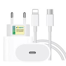 Carregador Turbo 25w Compatível Com iPhone 8 X Xr 11 12 13 14 Pro Max