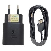 Carregador Turbo 25W Compatível Galaxy S21 S22 S23 S24 S25 Super Fast Tipo-C