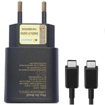 Carregador Turbo 25W Tipo-C Super Fast + Cabo USB-C Compatível Galaxy