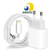 Carregador Turbo 30w Compatível com iPhone 11 12 13 14 Pro e Pro Max Cabo UsbC Lightning Bivolt Completo Fonte e Cabo