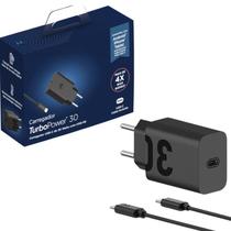 Carregador Turbo 30w USBC Compatível com Xiaomi Samsung Motorola GaNFast Moto G10 G20 G53 G54 G41 Edge