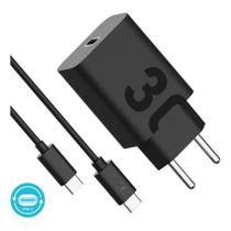 Carregador Turbo 30w USBC Compatível com Xiaomi Samsung Motorola GaNFast Moto G10 G20 G53 G54 G41 Edge