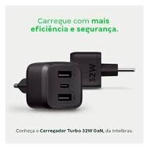 Carregador Turbo 32w Gan Ec 12 Power Preto Intelbras